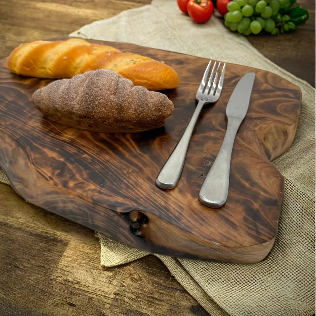 Lenz Fichte Burned Wood Cutting Board